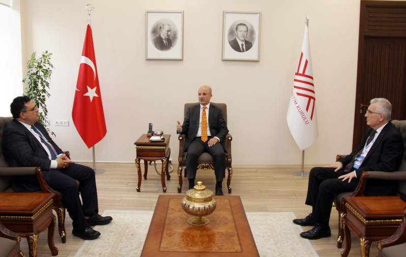 The President of YÖDAK, Professor Dr. Aykut Hocanın, met with the President of YÖK, Professor Dr. Erol Özvar, and the President of YÖKAK, Professor Dr. Kocabıça