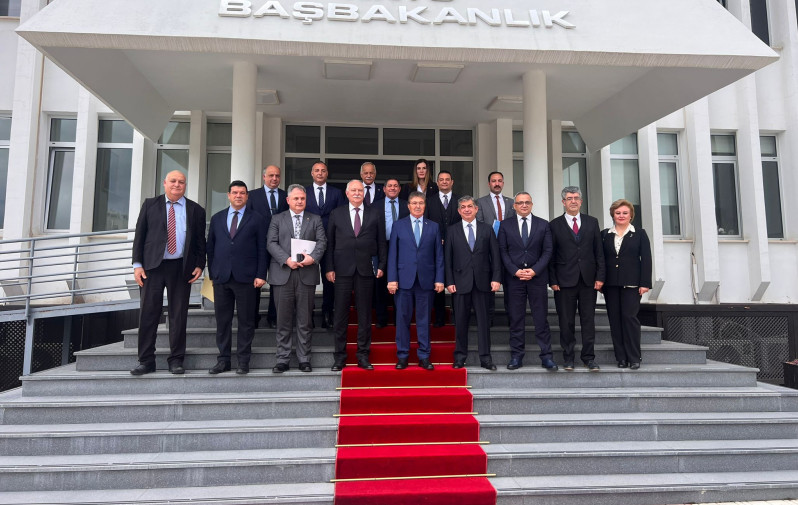 The seven University Rectors, whose participation in the meeting was decided after consultation with YÖDAK President and members, visited the Prime Minister.