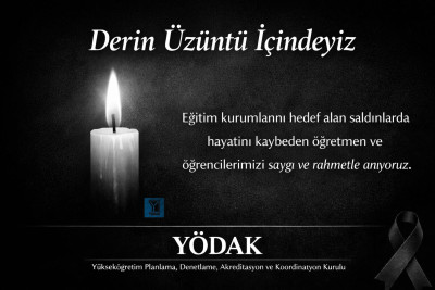 Y&Ouml;DAK Condolence Message